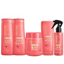 Kit Bio Extratus +Brilho Antifrizz Hidrata Alinha 5 Produtos