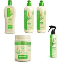 Kit Bio Extratus Cabelos Cachos (Shampoo500ml/gelatina500ml/Banho Creme 1kg/Finalizador 500g e day after 300ml)