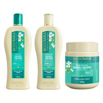 Kit Bio Extratus Cachos e Crespos Shampoo Cond Másc 3x500ml