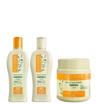 Kit Bio Extratus Camomila e Girassol Sh+Cond 250ml+Banho de Creme 250g Kit Bio Extratus Camomila e Girassol Sh+Cond 250ml+Banho de Creme 250g
