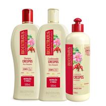 Kit Bio Extratus Crespos Rosa Mosqueta Shampoo 500ml + Condicionador 500ml + Finalizador 500ml Kit Bio Extratus Crespos Rosa Mosqueta Shampoo 500ml + Condicionador 500ml + Finalizador 500ml