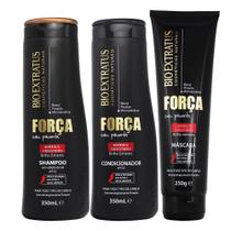 Kit Bio Extratus Força C/Pimenta Sh 350ml + Cond 350ml + Máscara 250g Kit Bio Extratus Força C/Pimenta Sh 350ml + Cond 350ml + Máscara 250g