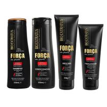 Kit Bio Extratus Força com Pimenta Sh 350ml+ Cond 350ml + Másc 250g + Finalizador 250g