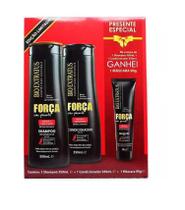 Kit Bio extratus Força com Pimenta Sh 350ml + Cond 350ml + Másc 90g