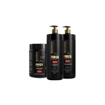 Kit Bio Extratus Força com Pimenta - Shampoo 1L + Condicionador 1L + Máscara 1Kg Kit Bio Extratus Força com Pimenta - Shampoo 1L + Condicionador 1L + Máscara 1Kg