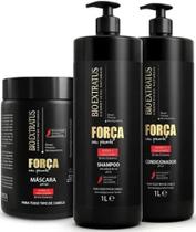 Kit Bio Extratus Força Pimenta Shampoo Condicionador 1 litro Máscara 1kg