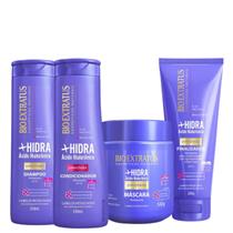 Kit Bio Extratus + Hidra Hialurônico Sh+Cond + Masc 500g + Fina 200g