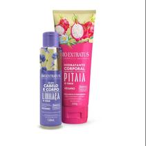 Kit Bio Extratus Hidratante Pitaia 200g + Óleo Corpo Cabelo Linhaça e Coco 120ml