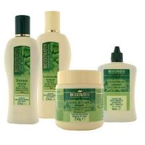 Kit Bio Extratus Jaborandi Antiqueda Shampoo 250ml + Condicionador 250ml + Banho de creme 250g + Tônico 100ml