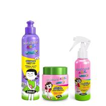 Kit Bio Extratus Kids Liso Shampoo 240ml + Máscara 250g + Spray 150ml Kit Bio Extratus Kids Liso Shampoo 240ml + Máscara 250g + Spray 150ml