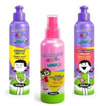 Kit Bio Extratus Kids Liso Shampoo + Condicicionador + Spray