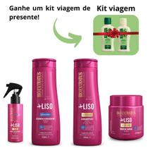 Kit Bio Extratus Mais +Liso Cabelos sem Frizz + Kit Viagem