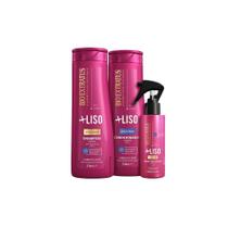 Kit bio extratus mais liso shampoo, condicionador, finalizad