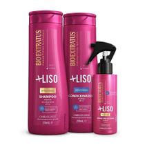 Kit Bio Extratus Mais Liso Shampoo Condicionador Spray
