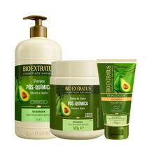 Kit Bio Extratus Pós-Química Shampoo Banho de Creme M e Finalizador (3 produtos) Kit Bio Extratus Pós-Química Shampoo Banho de Creme M e Finalizador (3 produtos)