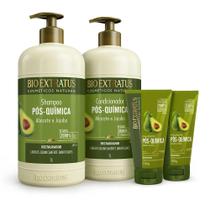 Kit Bio Extratus Pós Quimica Shampoo Condicionador 1L + Finalizador Kit Bio Extratus Pós Quimica Shampoo Condicionador 1L + Finalizador