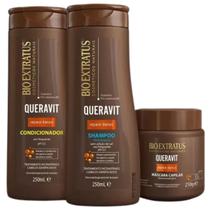 Kit Bio Extratus Queravit Shampoo 250ml + Condicionador 250ml + Máscara 250g