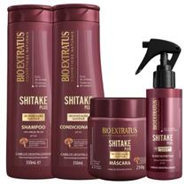 Kit Bio Extratus Shitake Plus Sh 350ml + Cond 350ml + Másc 250g + Elixir 100ml