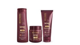 Kit Bio Extratus Shitake Plus Shampoo 350ml + Máscara 250g + Finalizador 200g