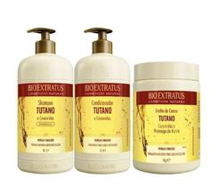 Kit bio extratus tutano ceramidas 1 kg - 3 produtos sh/cond/masc