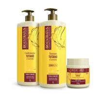 Kit Bio Extratus Tutano Shampoo 1L + Condicionado 1L + Banho de creme 250g Kit Bio Extratus Tutano Shampoo 1L + Condicionado 1L + Banho de creme 250g