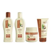 Kit Bio Extratus Umectante Óleo de Coco 250ml Sh+Cond+B. Creme + Finalizador 150g
