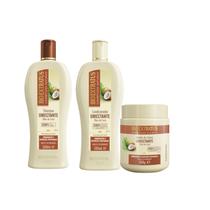 Kit Bio Extratus Umectante Óleo de Coco 500ml Sh+ Cond+ Banho de Creme