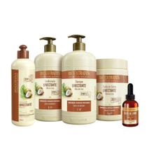 Kit Bio Extratus Umectante Óleo de Coco Shampoo Condicionador Máscara 1L/Kg Finalizador 500 Óleo 40ml