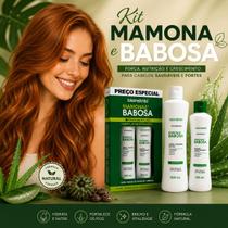 Kit Bio Instinto Mamona e Babosa Shampoo 300mL + Condicionador 200mL