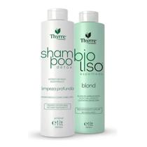 Kit bio liso espelhado blond 2 x 1l - thyrre Kit bio liso espelhado blond 2 x 1l - thyrre