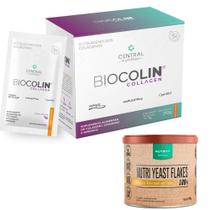 Kit Biocolin Collagen 7G 30 Sachês - Central Nutrition + Nutri Yeast 100g - Levedura - Nutrify