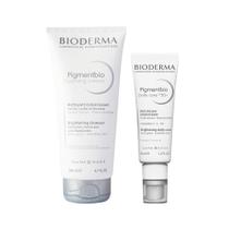 Kit Bioderma Pigmentbio - Sabonete Esfoliante e Gel Creme Clareador Facial Daily Care