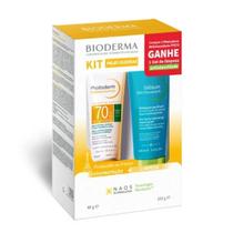 Kit Bioderma Protetor Solar Photoderm Antioleosidade FPS70 Neutro 40g + Gel Moussant Sébium 100ml