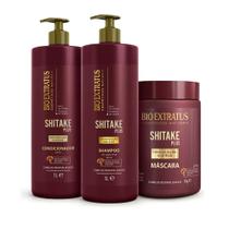 Kit Bioextratus Shitake Cabelos 3 produtos Litro Kit Bioextratus Shitake Cabelos 3 produtos Litro