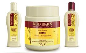 Kit bioextratus tutano - shampoo 250ml + condicionador 250ml + banho de creme tutano 250ml