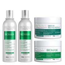 Kit Biomask Shampoo, Condicionador e Máscara + Botox Capilar Blend Repair