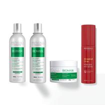 Kit Biomask Ultra Hidratação Brilho e Controle Total ProHall Professional