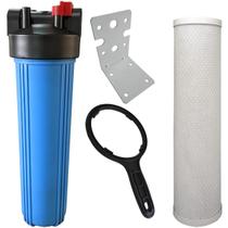 Kit Biosolvit Carcaça Big Blue 20" Com Filtro Carbon Block Kit Biosolvit Carcaça Big Blue 20" Com Filtro Carbon Block