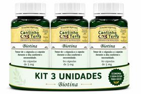 kit Biotina 5 mg 60 capsulas 3 unidades kit Biotina 5 mg 60 capsulas 3 unidades