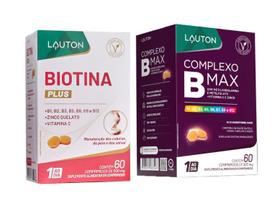 Kit Biotina Complexo B Max 60 cápsulas Lauton Kit Biotina Complexo B Max 60 cápsulas Lauton