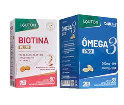 Kit Biotina Ômega 3 Pro 60 cápsulas Lauton