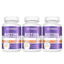 Kit Biotina Vitamina B7 - 180caps - Ashivins