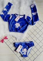 Kit Biquíni Infantil Blusa Infantil Com Proteção Solar + Calcinha Kit Biquíni Infantil Blusa Infantil Com Proteção Solar + Calcinha