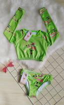 Kit Biquíni Infantil Blusa Infantil Com Proteção Solar + Calcinha