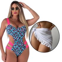Kit Biquini Maiô Bojo Neon Praia Saida De Praia Babado Pareo Blogueira Kit Biquini Maiô Bojo Neon Praia Saida De Praia Babado Pareo Blogueira