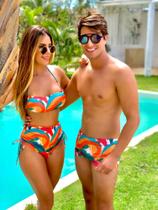 KIT Biquíni Regulagem & Sunga Masculina da Mesma Estampa