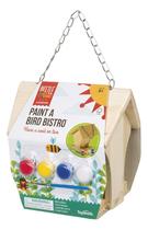 Kit Birdhouse Beetle & Bee Paint a Bird Bistrô com tintas 5+