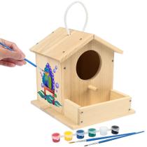 Kit Birdhouse LotFancy DIY Wooden Birdhouse Kids 4+ Anos