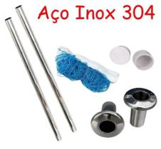 Kit Biribol 3 Metros - Hastes + Chumbadores Inox 304