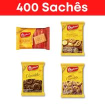 Kit Biscoito Bauducco Sabores Diversos 400 Sachês